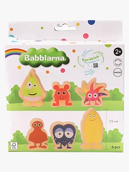 Babblarna träfigurer 6 delar