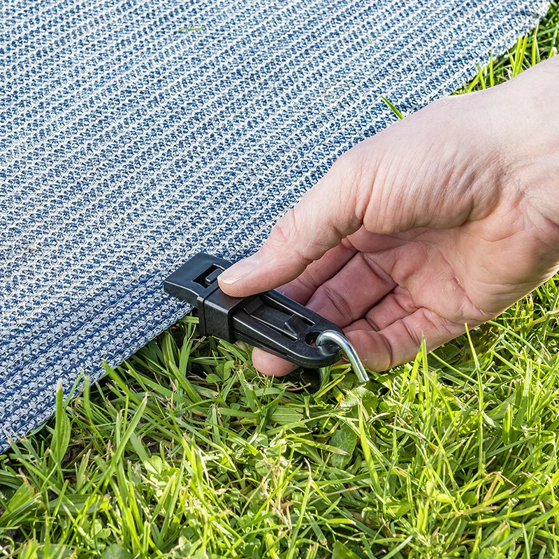 Fastening clips set of 4 for tent mat and tarpaulin - 3