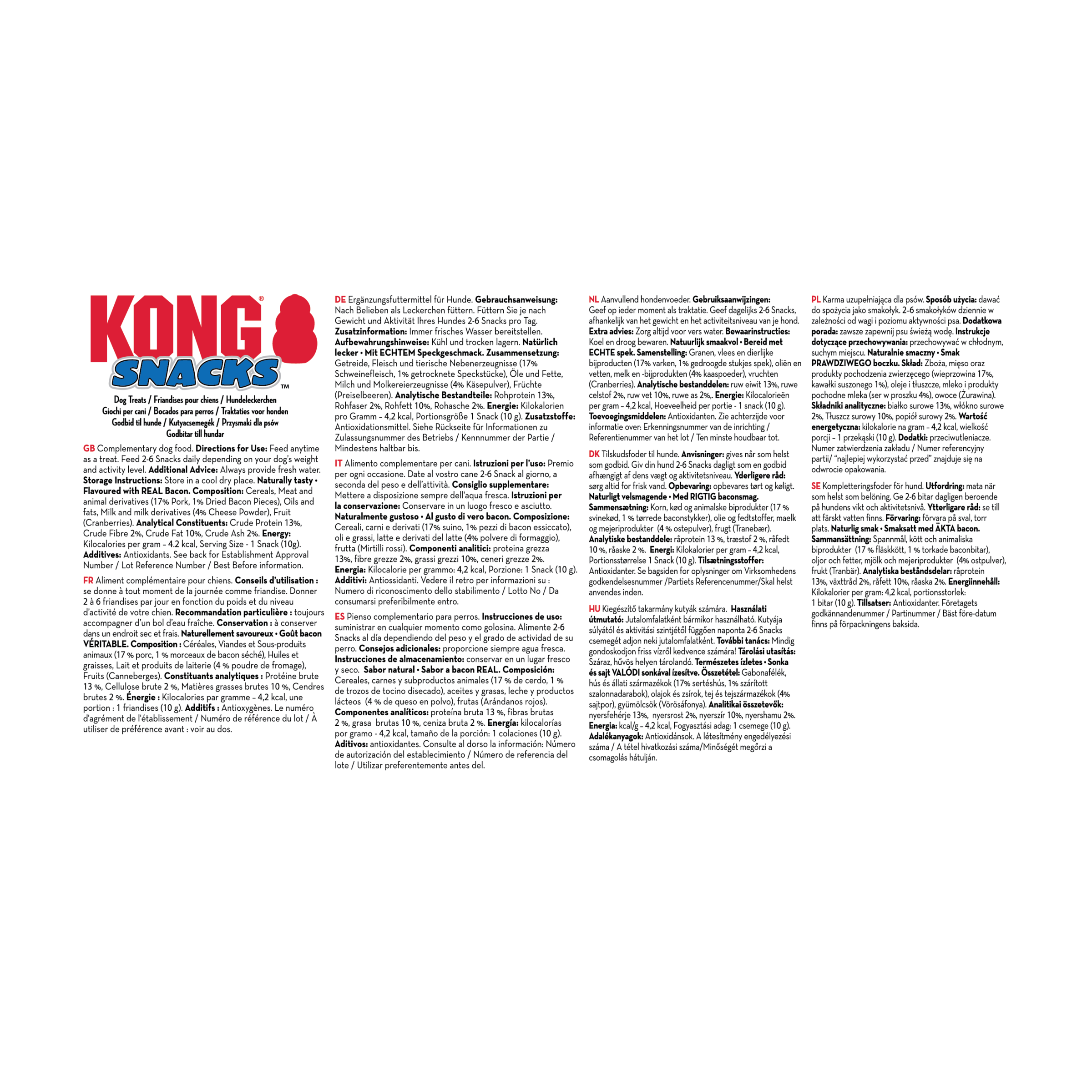 KONG Snacks Bacon &amp; Cheese - 8