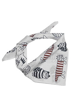 Bomullsscarf Lisa Larson Katter