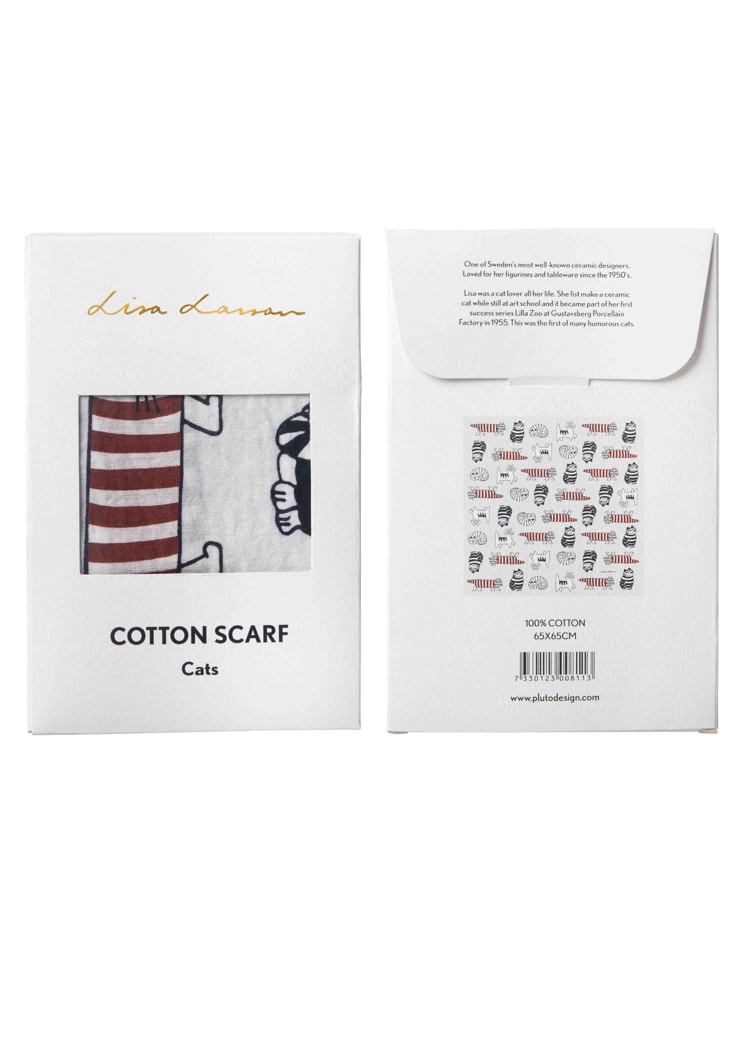 Cotton Scarf Lisa Larson Cats - 3