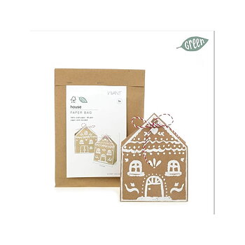 Papperspåse pepparkakshus