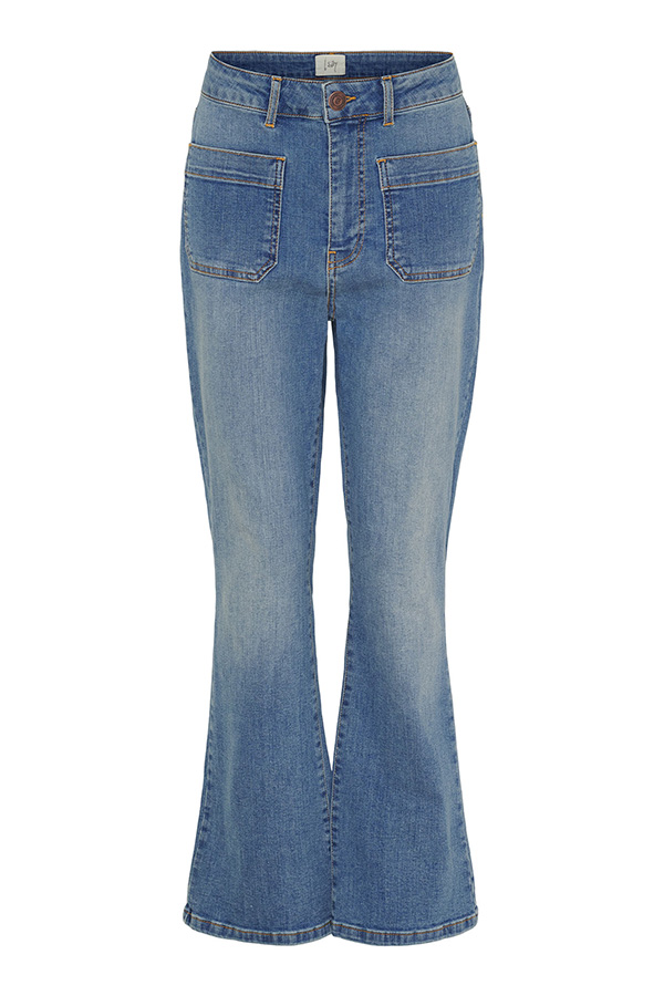 Isay - Bologna Kickflare Jeans Mid Denim - 2