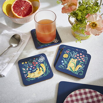 Ulster Weavers Marmalade Meadow - Glasunderlägg 4-pack