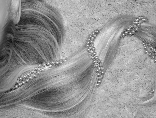 Grått Pärl Halsband - 10 mm