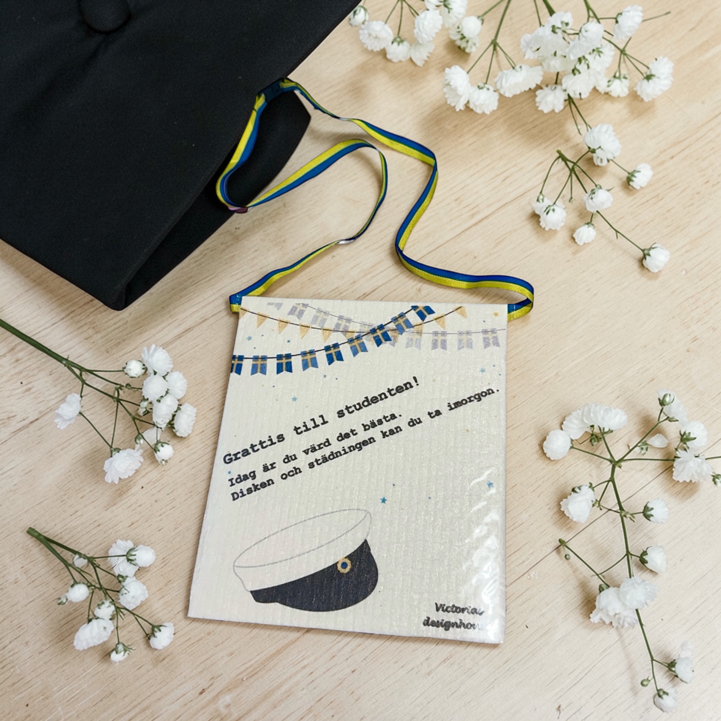 Student-halsband - Disktrasa med budskap (olika varianter)