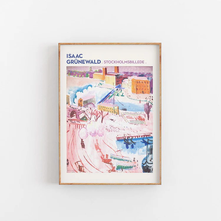 Poster Stockholmsbillede, Isaac Grünewald