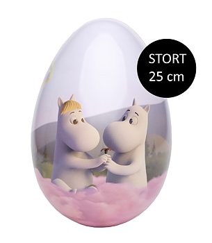 STORT Mumin Plåtägg / Påskägg - Rosa Moln 25 cm