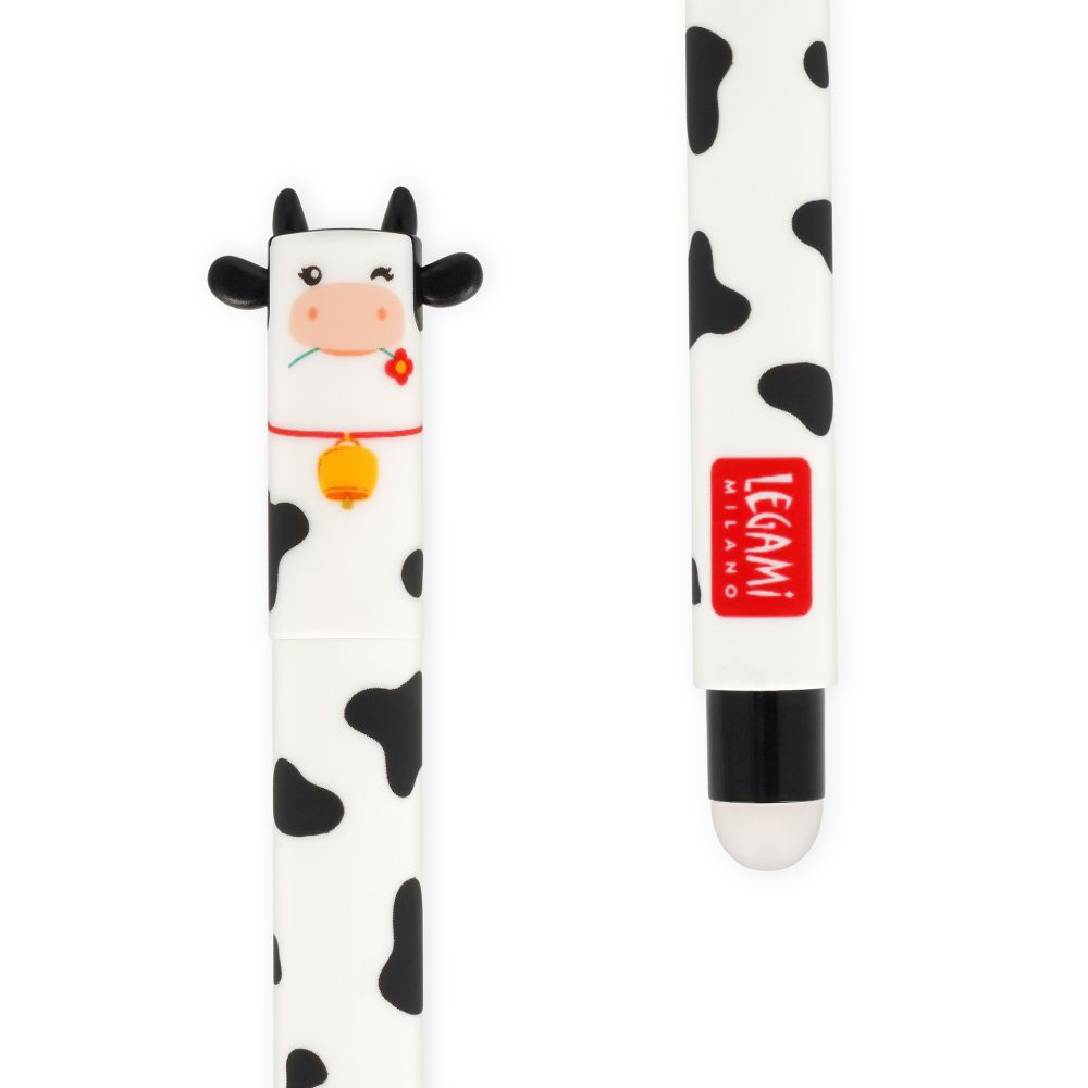 Gelpenna med utsuddbart bläck 4-pack - Farm sweet farm, Ko/Gris/Åsna/Tupp - 7