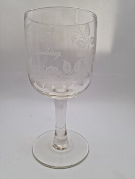 Commemorative wine glass antique