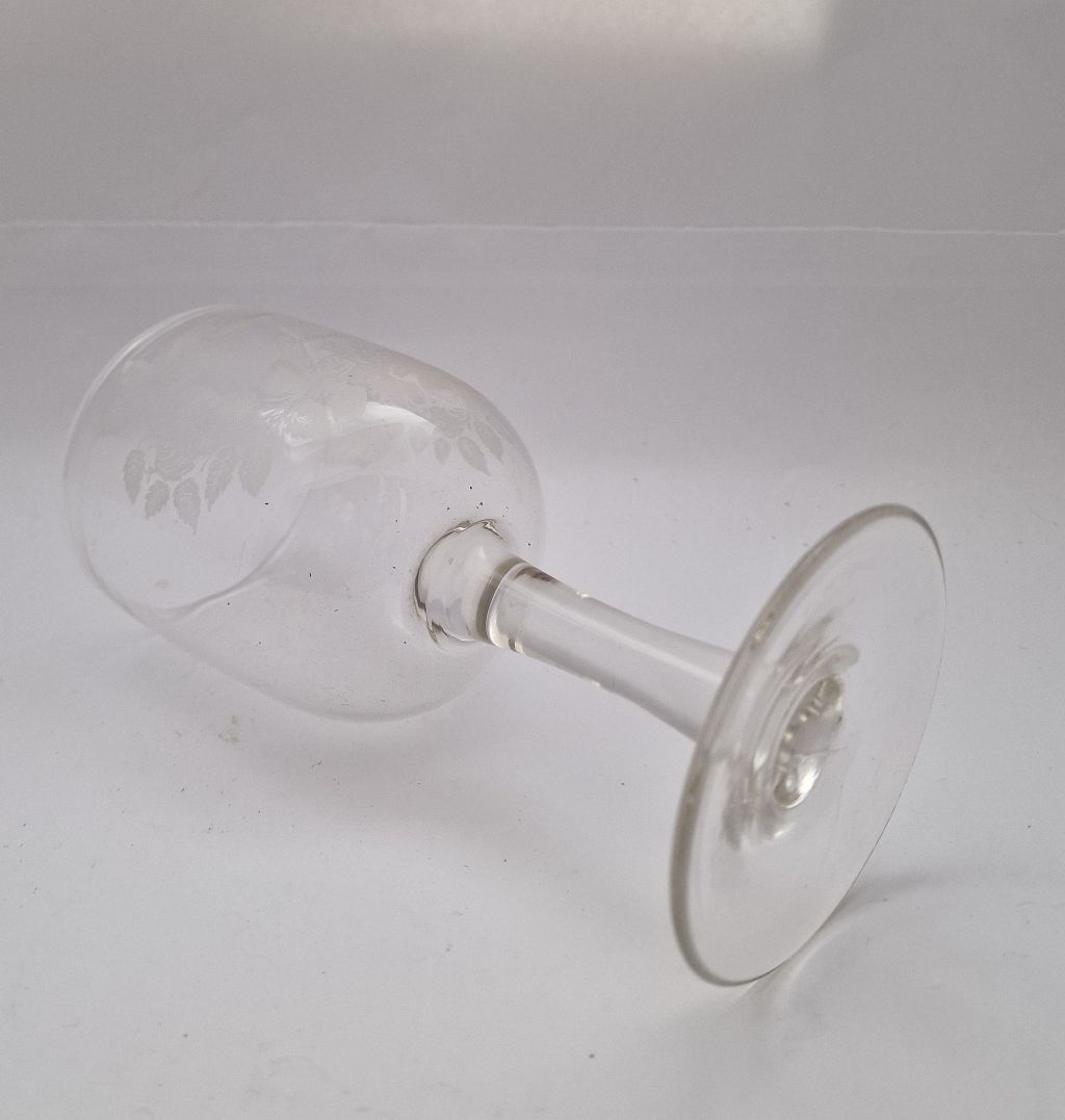 Minnesglas vinglas antikt - 3