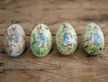 Peter Rabbit Plåtägg / Påskägg - 4-olika motiv att välja bland