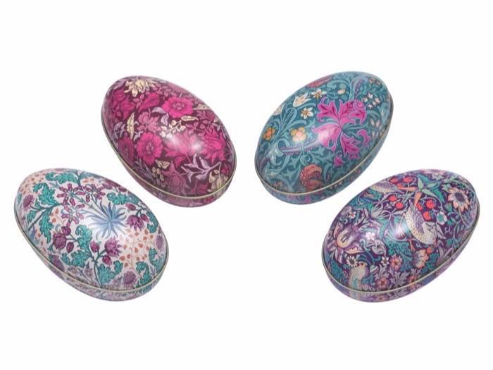 William Morris Plåtägg / Påskägg - 4-olika motiv att välja bland