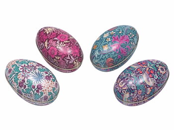 William Morris Plåtägg / Påskägg - 4-olika motiv att välja bland