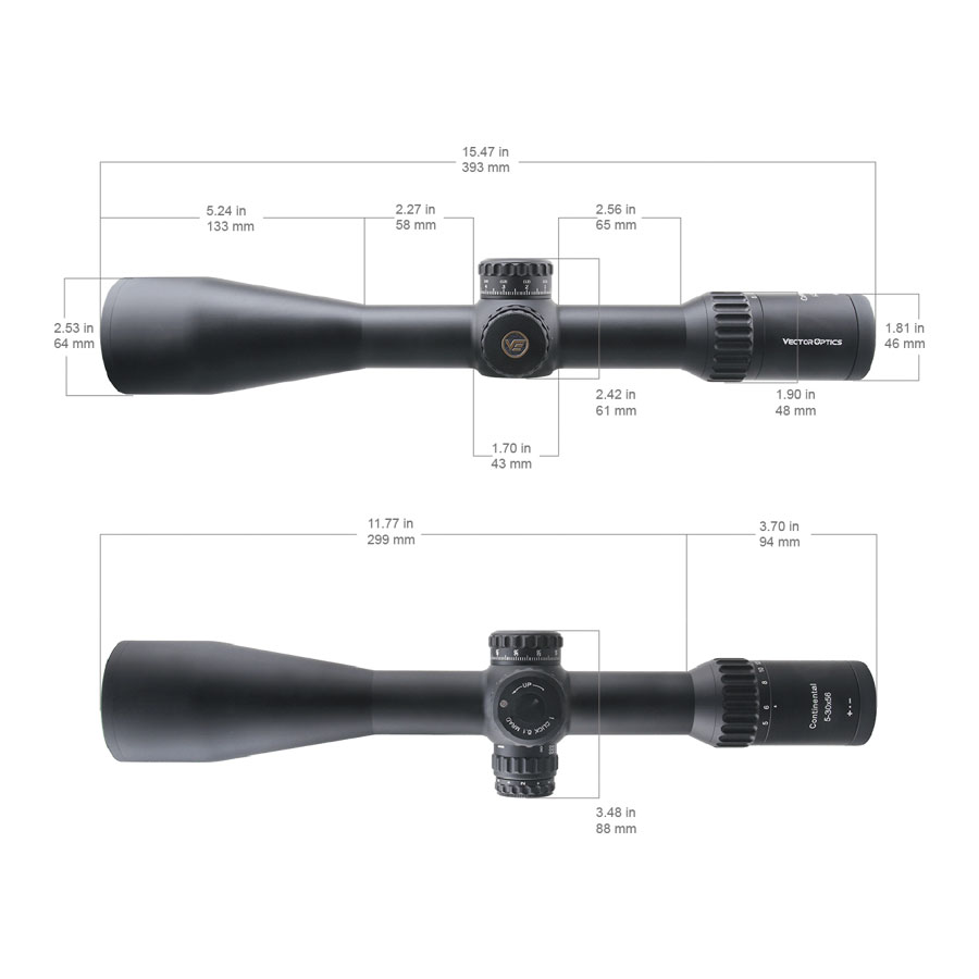Vector Optics Continental x6 5-30x56 VEC-MBR HD FFP Scope - 9