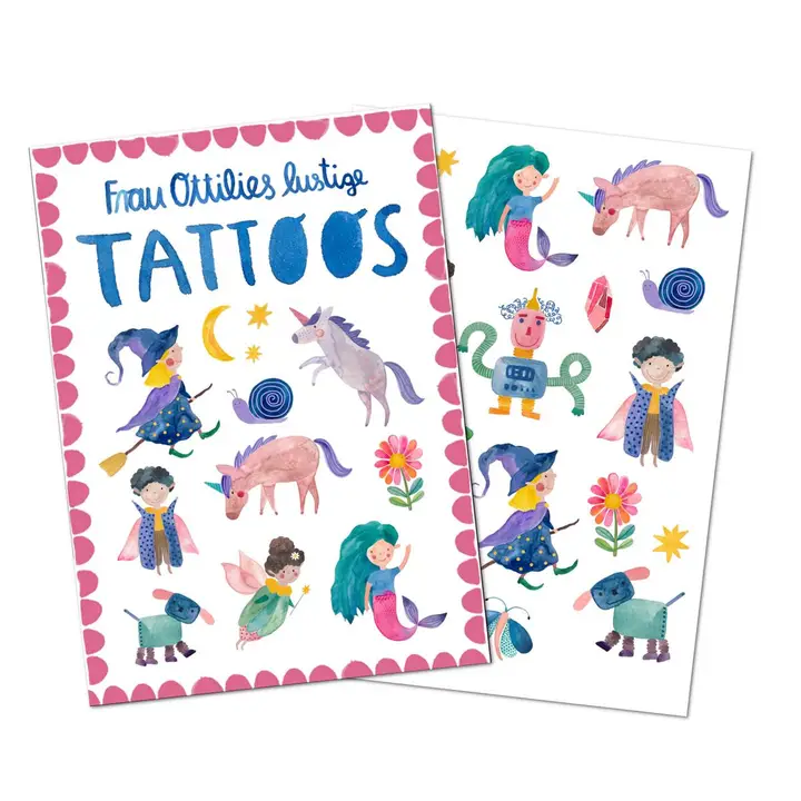 Barn tatueringar Fantastiska varelser från tyska Frau Ottilie - 3