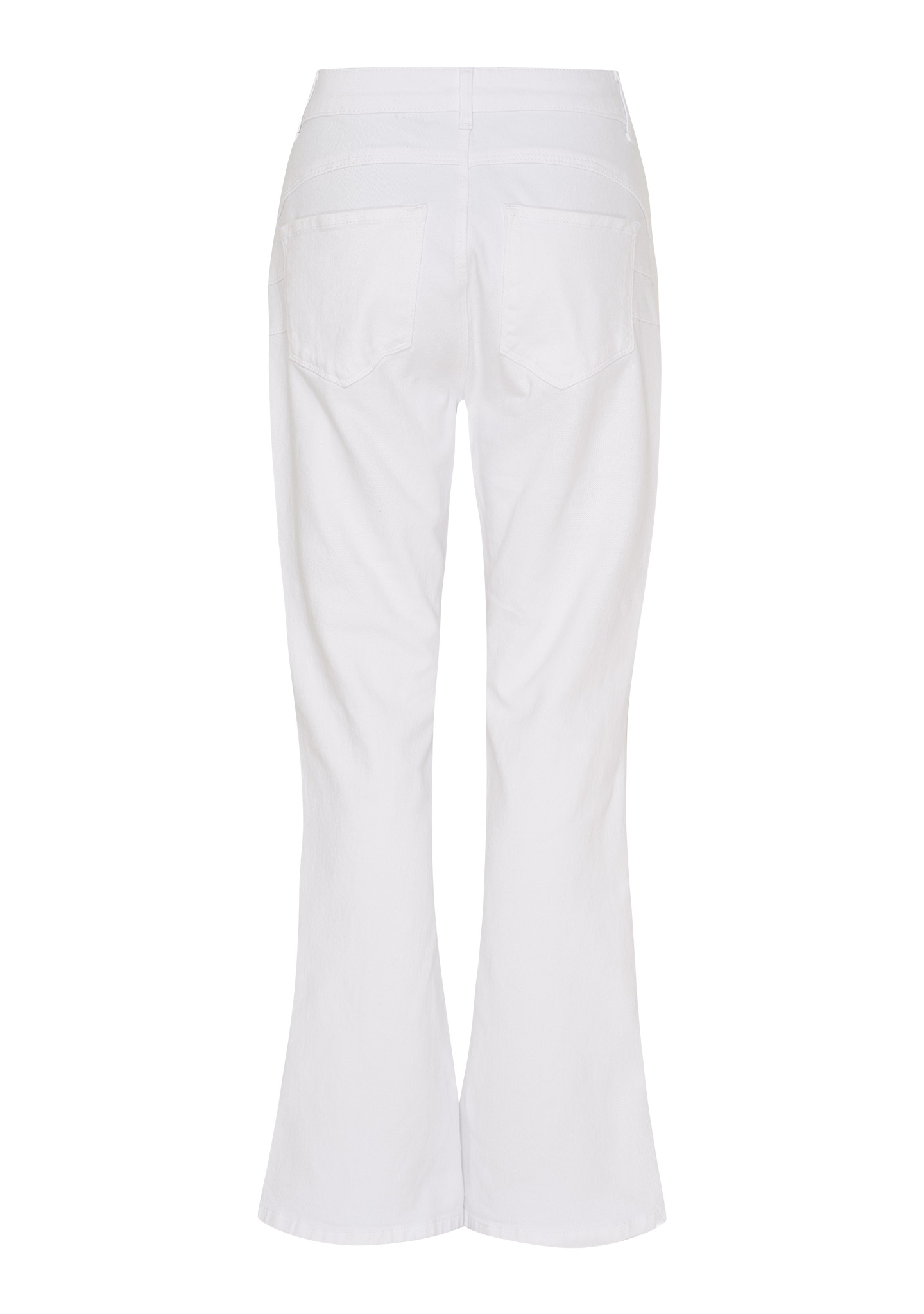 Verona Twill Flare Pant - White - Isay