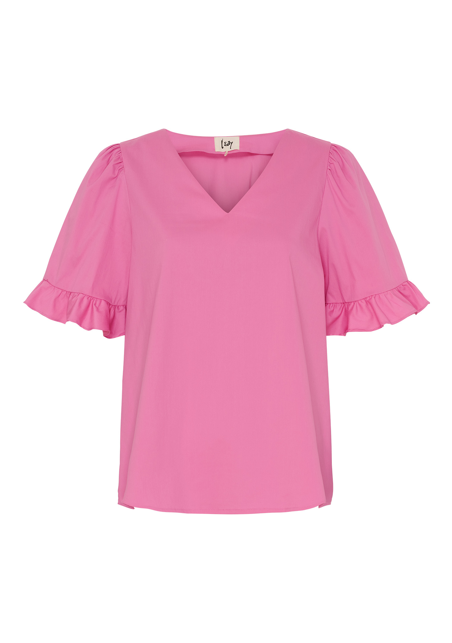 Sigga Flounce Blouse - Fresh Pink - Isay - 4