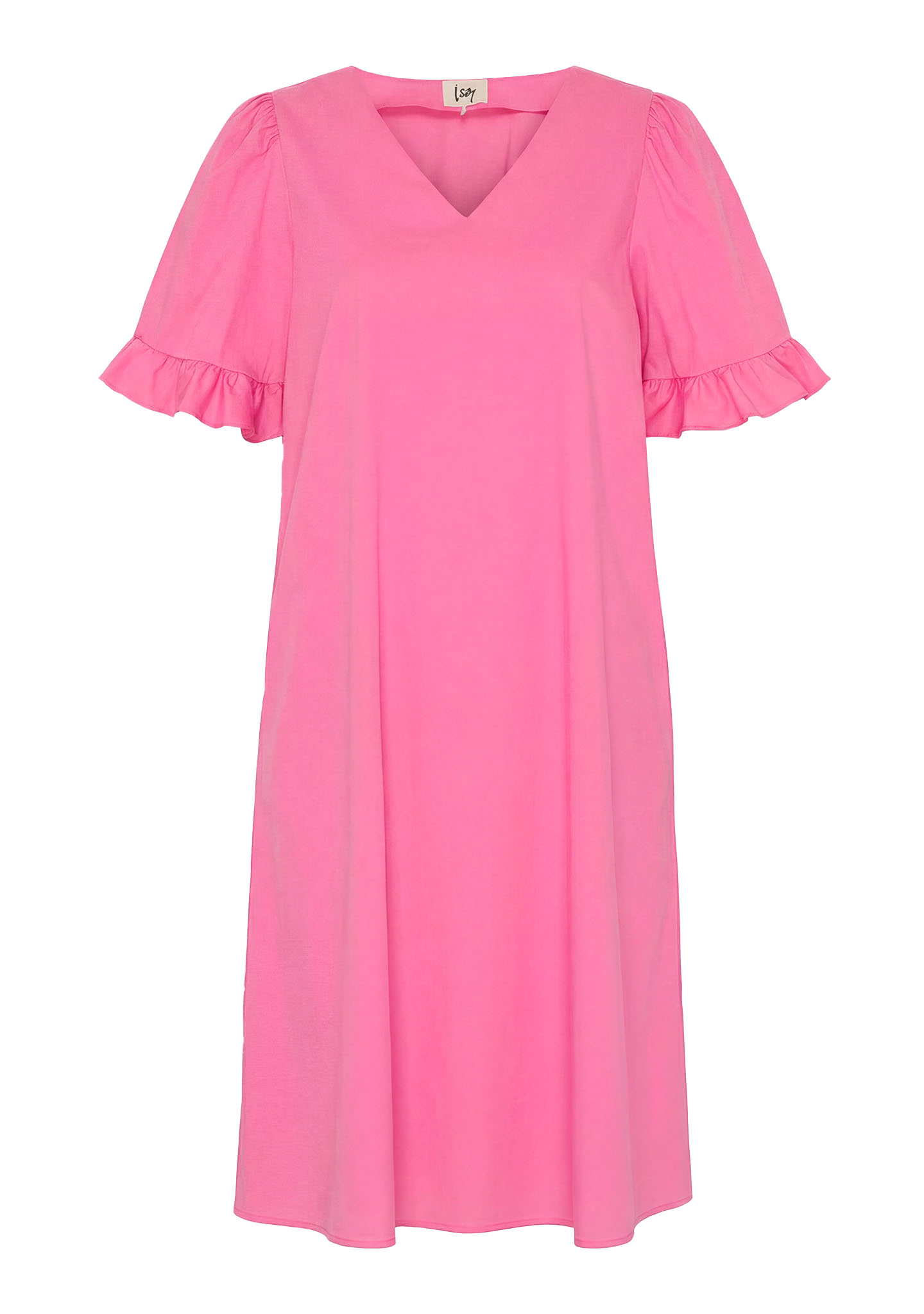 Sigga Flounce Dress - Fresh Pink - Isay - 3