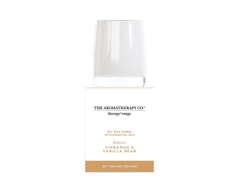 The Aromatherapy Cinnamon & Vanilla Bean Candle  80gr