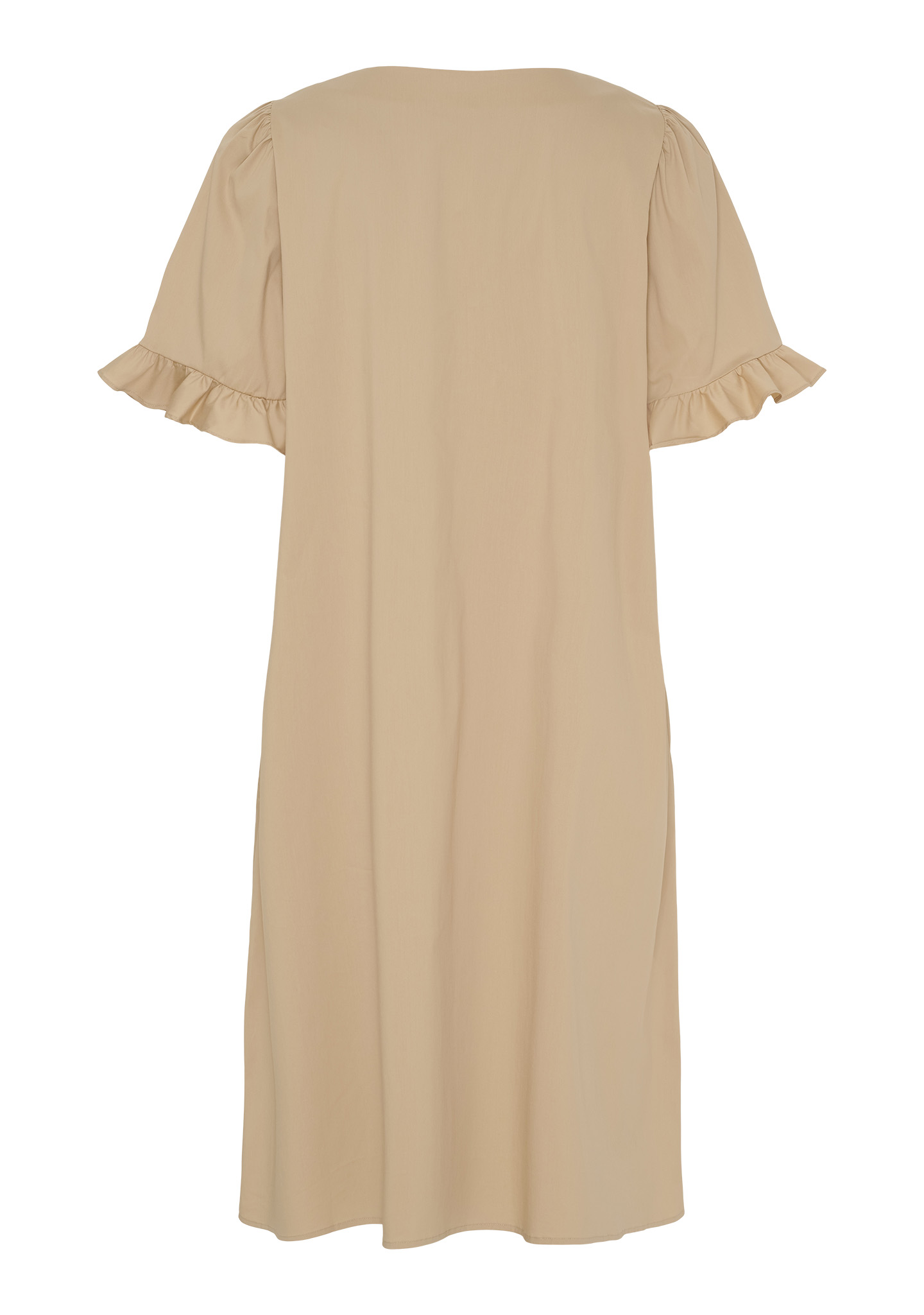 Sigga Flounce Dress - Camel - Isay