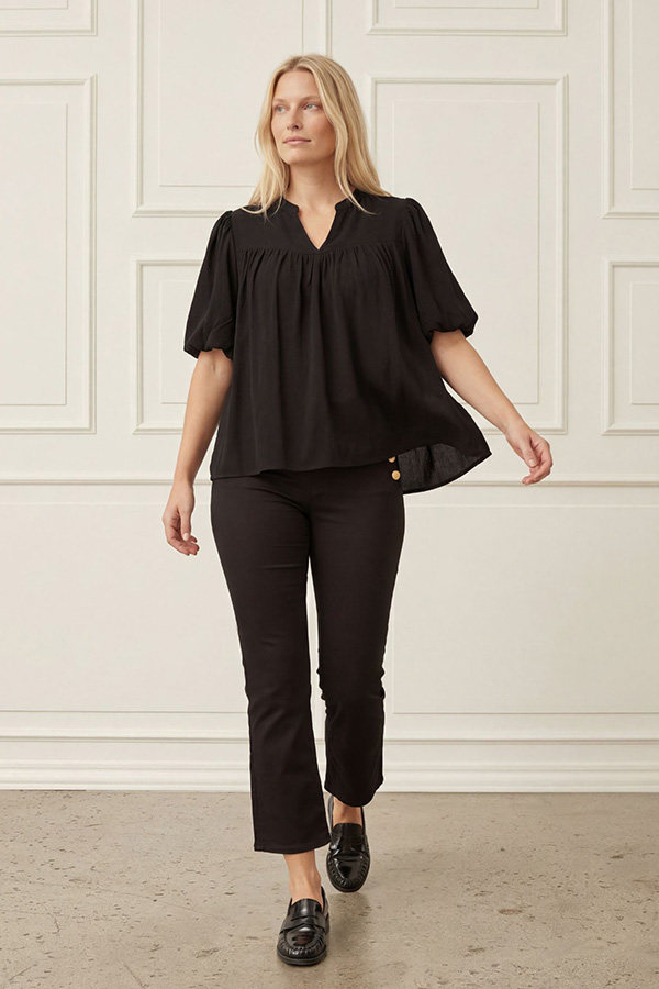 Isay - Pearl Blouse Black - 5