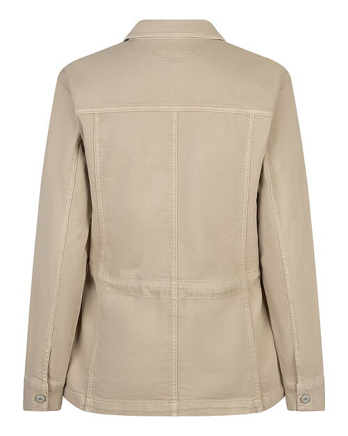 Jeansjacka Robie med knut mörkare beige - 2