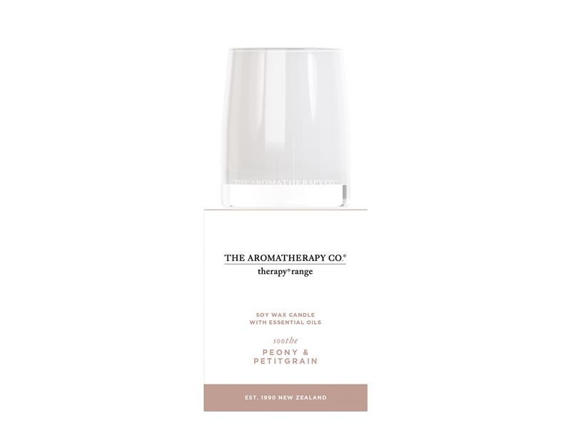 The Aromatherapy Peony & Petitgrain Candle 80gr