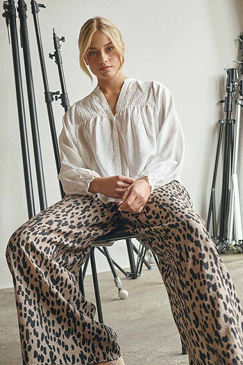 Isay - Ane Smock Pant Black Drops