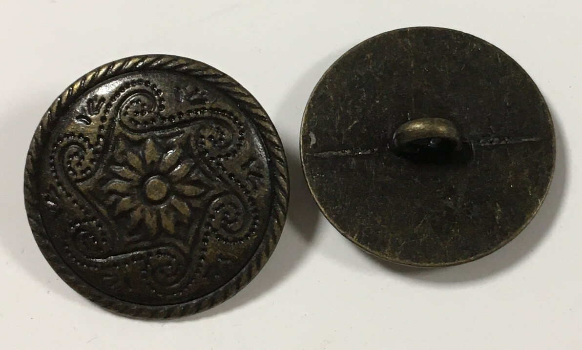 Metallknapp Antik Mässing 23