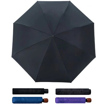 Paraply (svart, blå. lila. svartrutig)