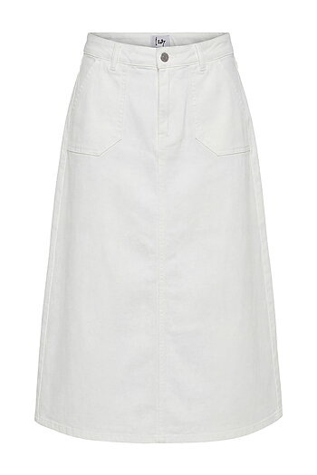 Isay - Carpi Denim Skirt Broken White