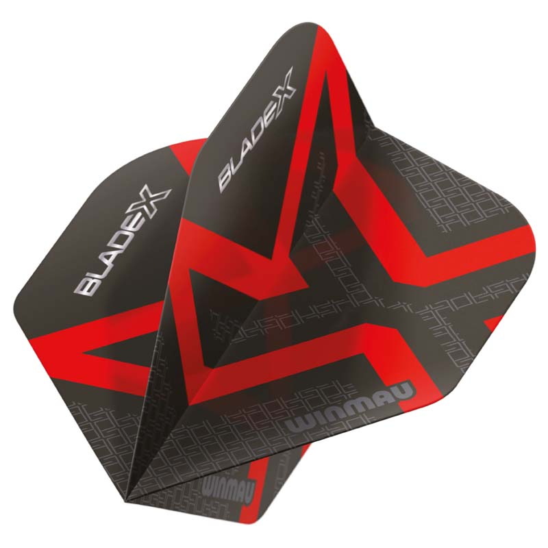 Winmau Prism Blade X Metallic Black & Red Standard NO2 - 2