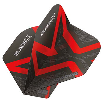 Winmau Prism Blade X Metallic Black & Red Standard NO2