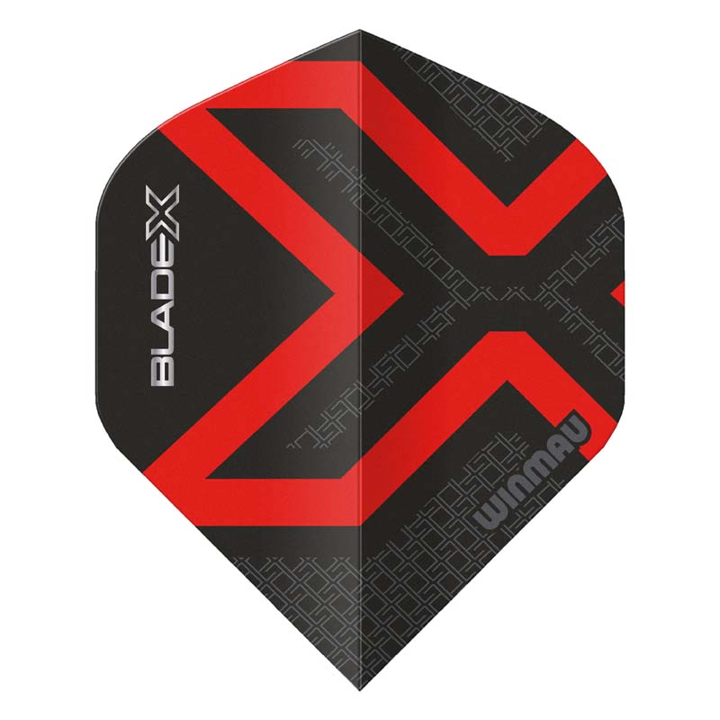 Winmau Prism Blade X Metallic Black & Red Standard NO2