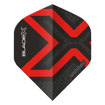 Winmau Prism Blade X Metallic Black & Red Standard NO2