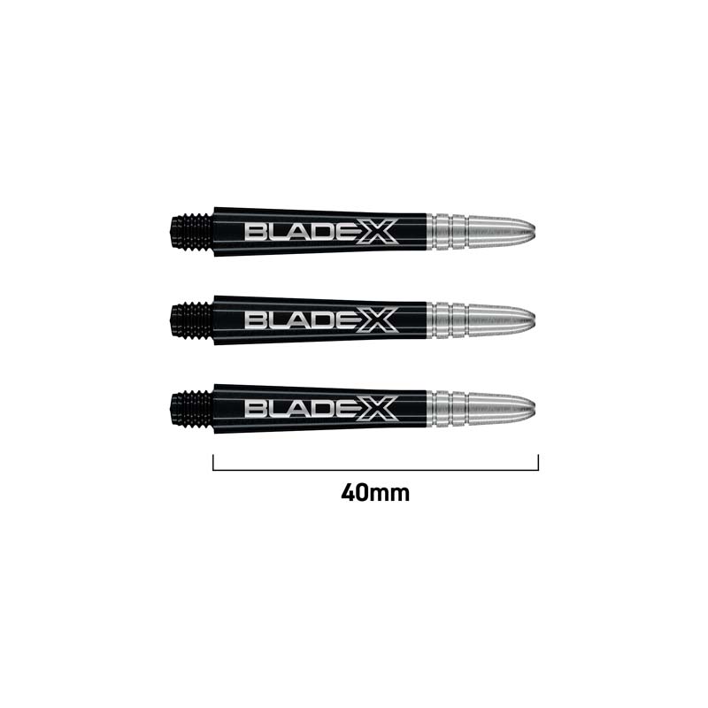 Winmau Vecta Blade X Black & Silver Medium 40mm