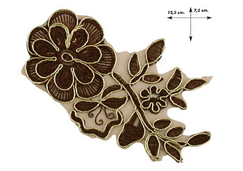 3D Spets Applikationer Metallic