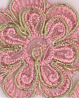 3D Spets Applikationer Metallic - 4