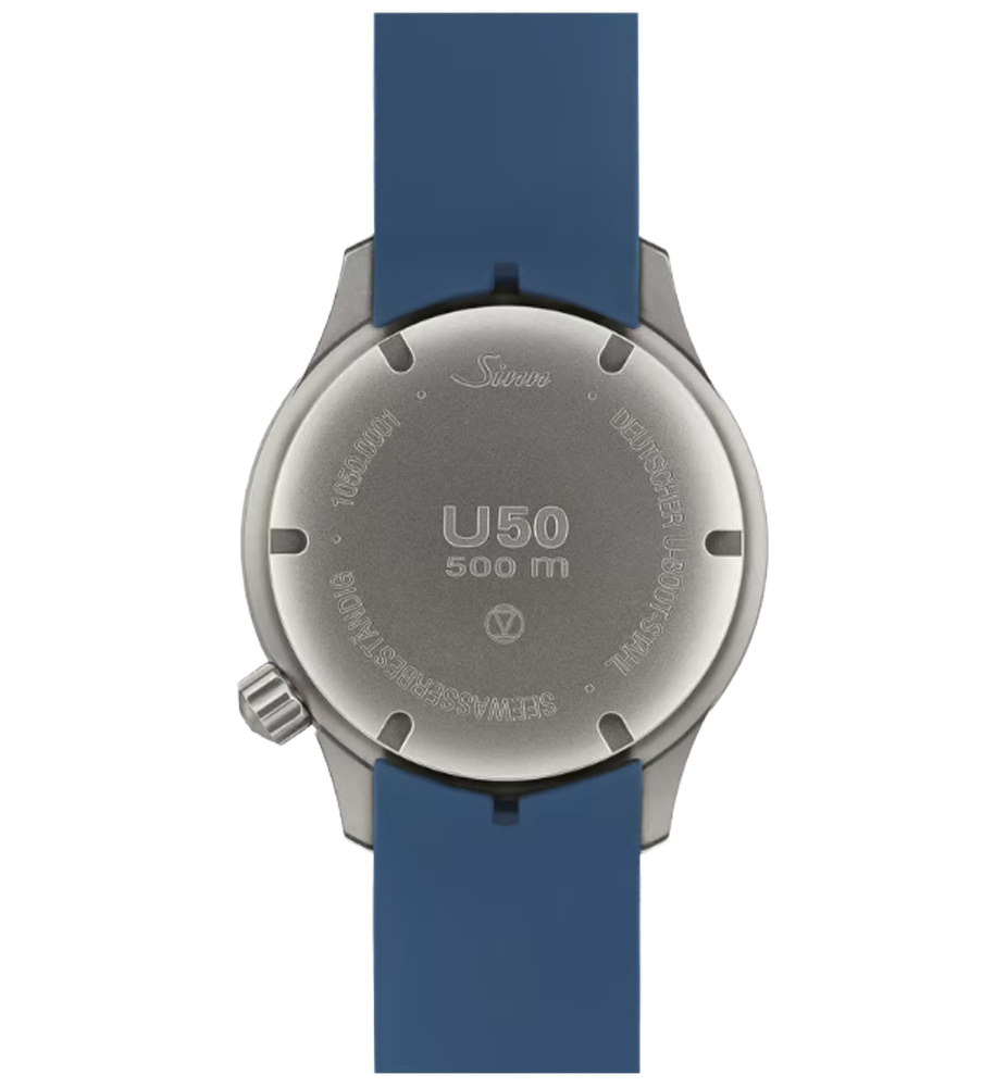 1050.0301 Sinn U50 B Tegimenterad  integrerat silikonband med viklås