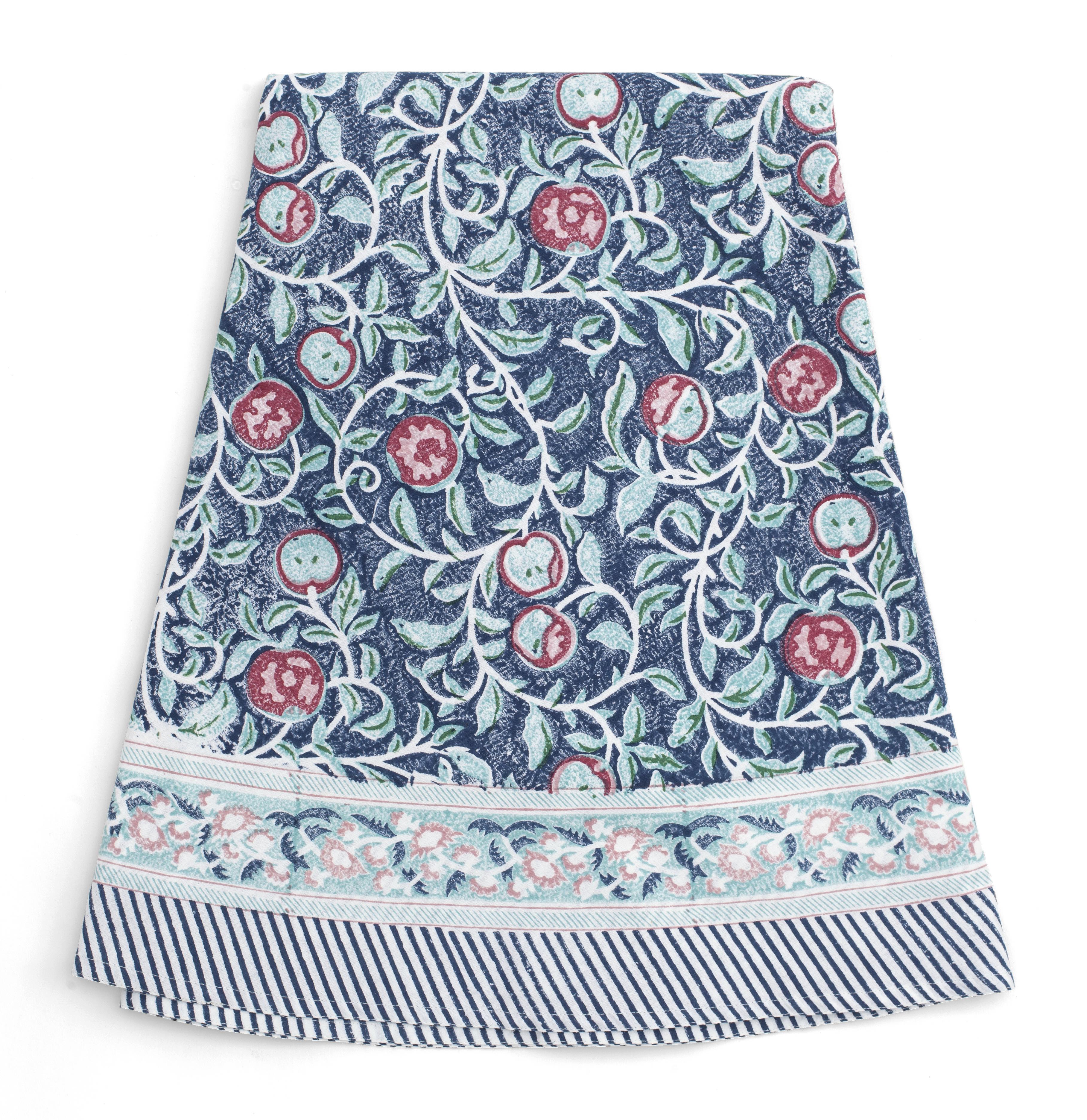 Rund duk - APPLE Blue - Chamois 