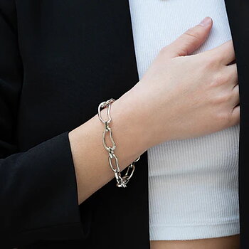 Lineargent Liquid armband