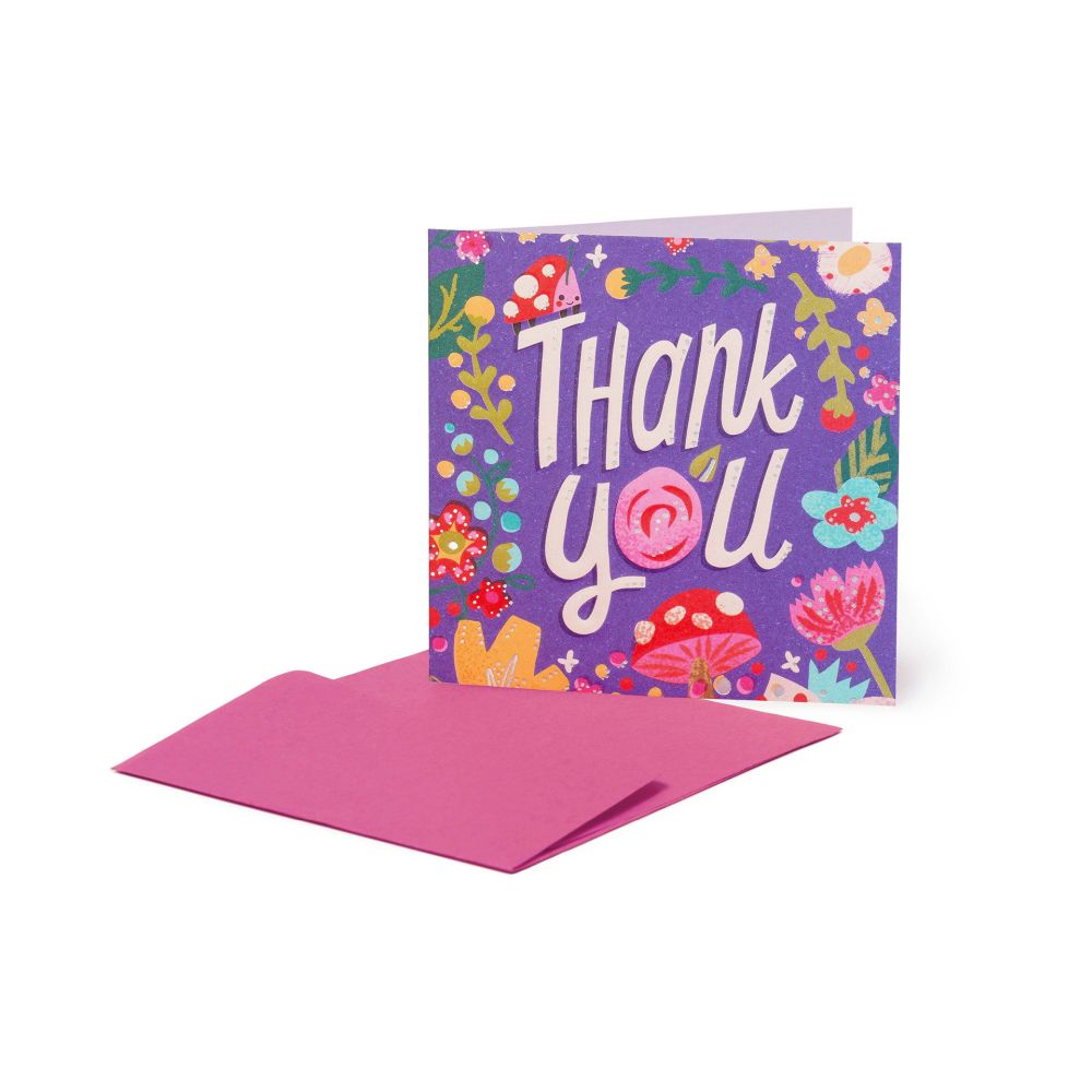 Small Greeting card, Thank you (BQEV019)