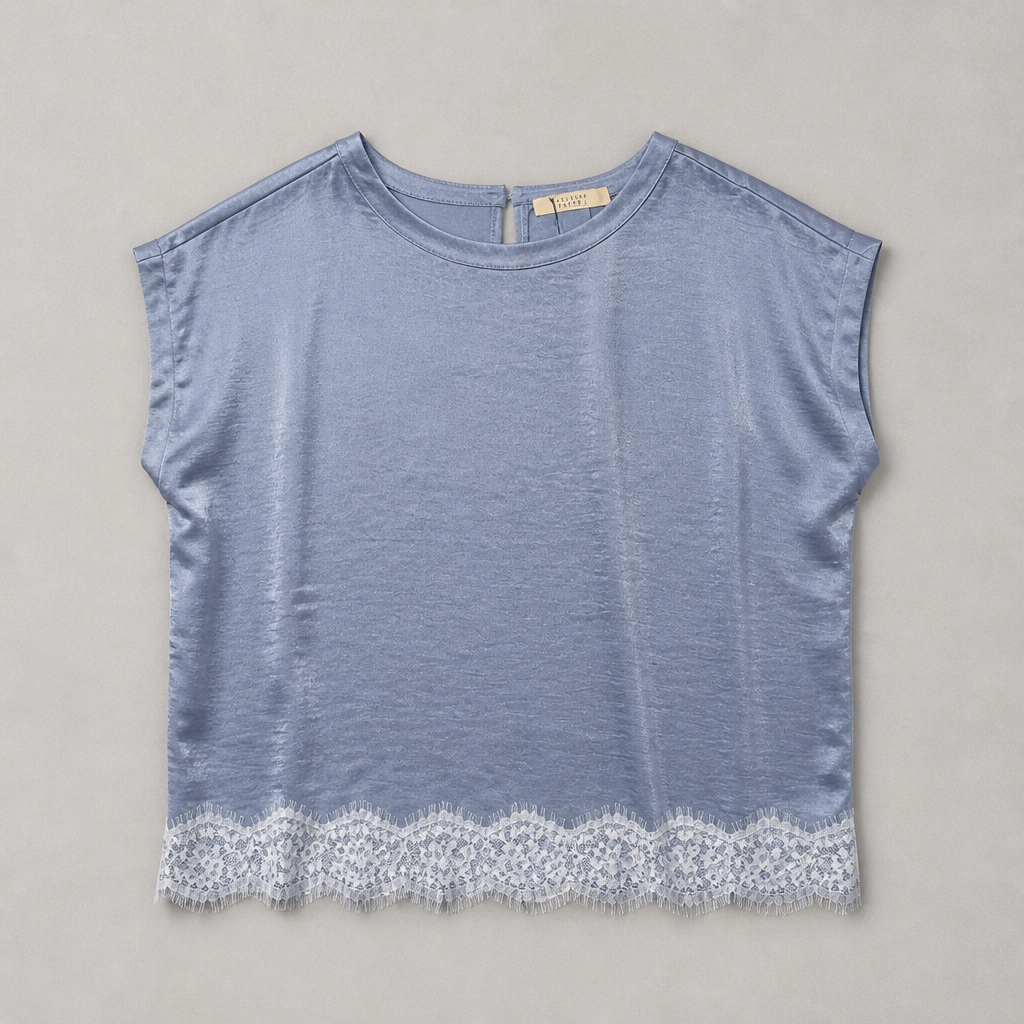 Gewo Blouse - Mid Blue - Sisters Point