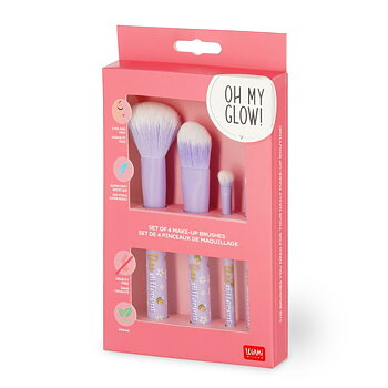 Makeup-borstar, set med 4 st., Bee