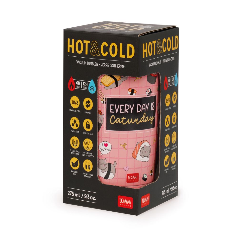 Hot & Cold, Vakuumtumbler, Sushi Cat - 2