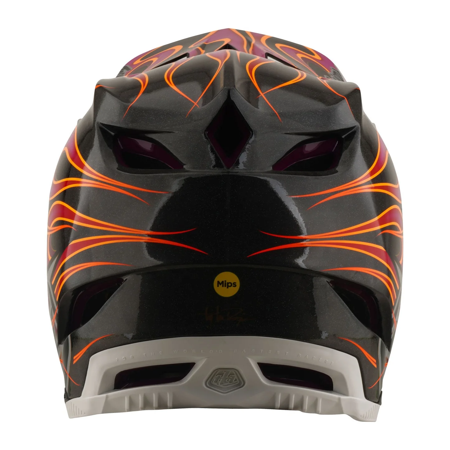 Troy Lee Design D4 Carbon Helmet Torched Carbon / Magenta - 4