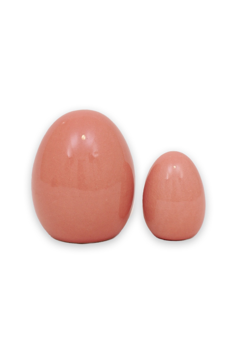 Ceramic egg - 2 pcs - Brique