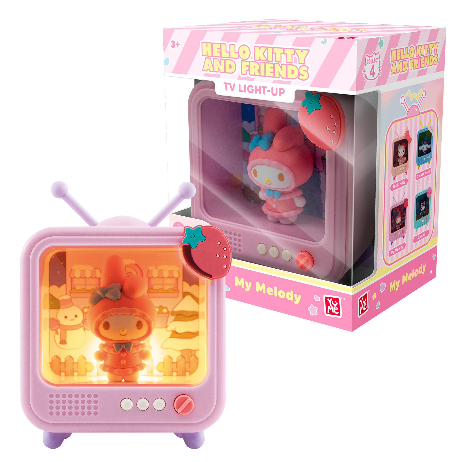 Hello Kitty and Friends YuMe Bedside Light TV Series - My Melody Nattlampa/Dekorativ Belysning