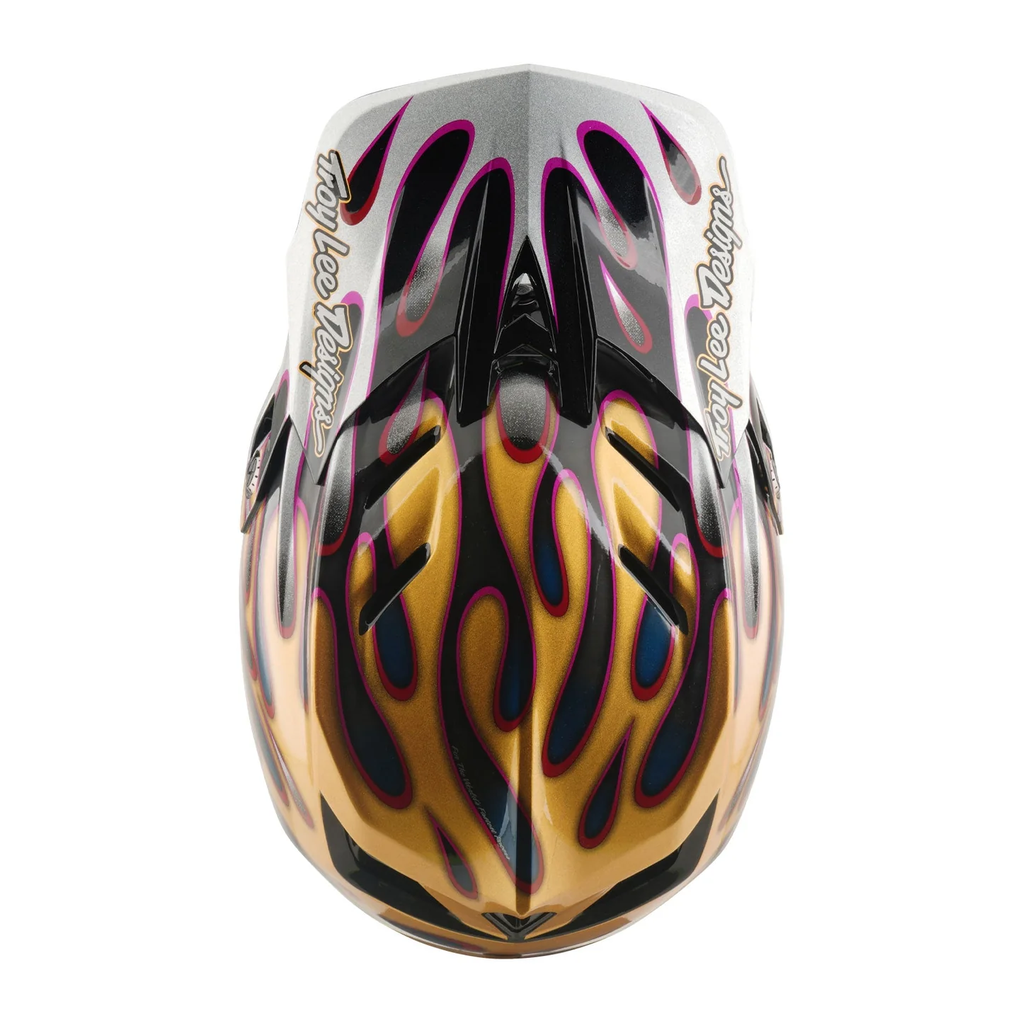 Troy Lee Design D4 Carbon Helmet Overspray Gold / Black - 4